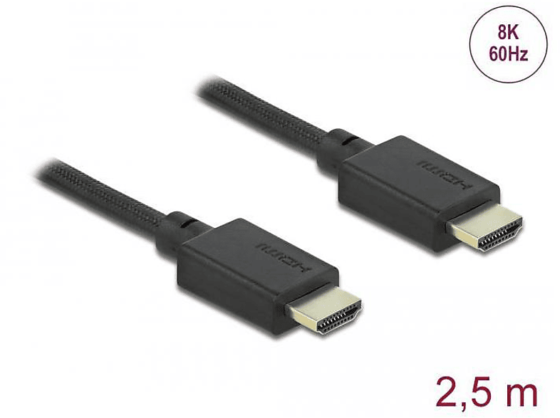 DELOCK 85389 HDMI Kabel, Schwarz