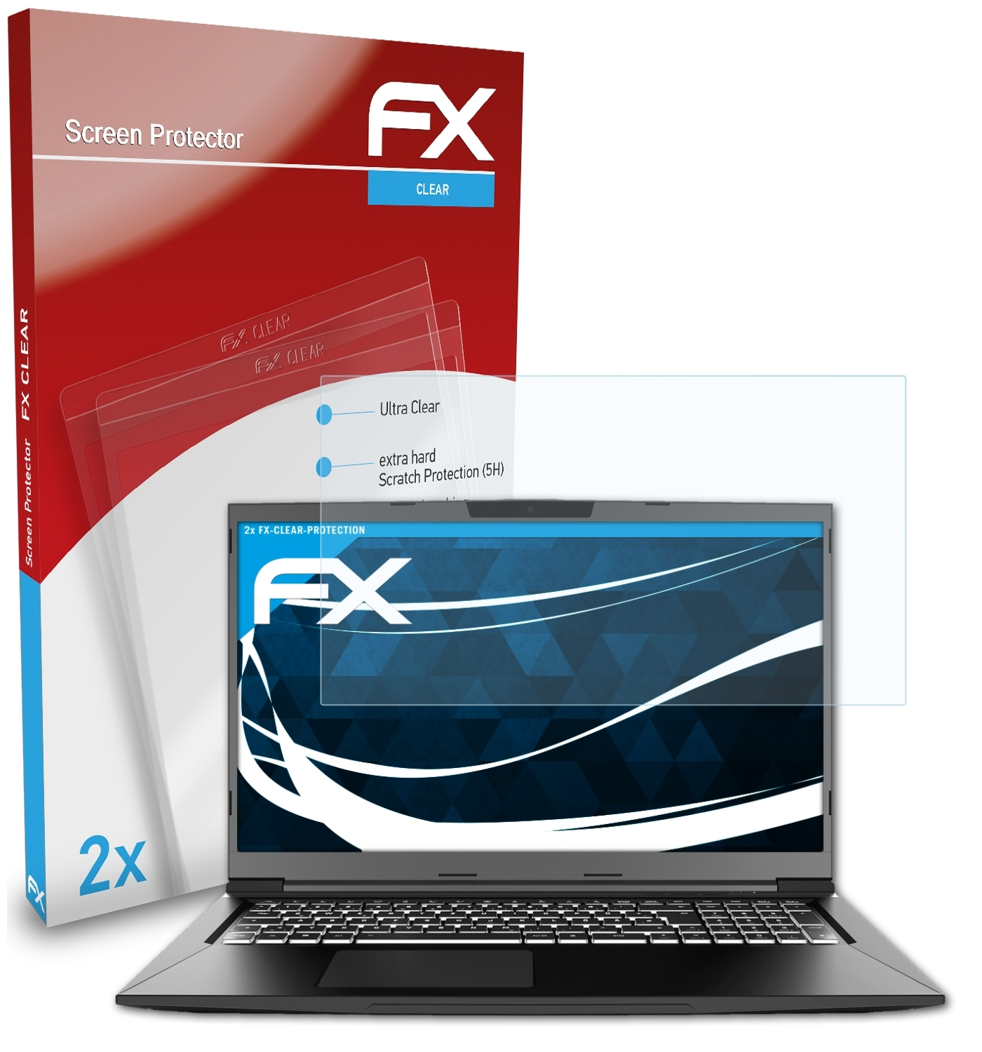 ATFOLIX XMG Displayschutz(für 2x FX-Clear 17) Core