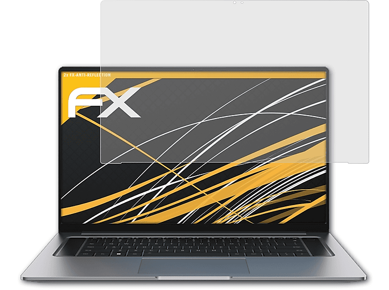 Displayschutz(für MagicBook ATFOLIX FX-Antireflex 2x Honor 16)