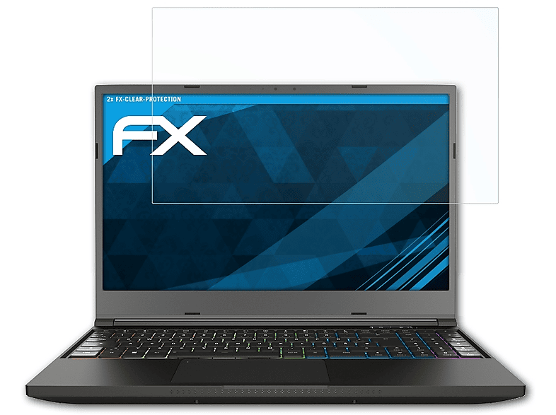 ATFOLIX 2x FX-Clear Displayschutz(für XMG 15 Neo (E22))