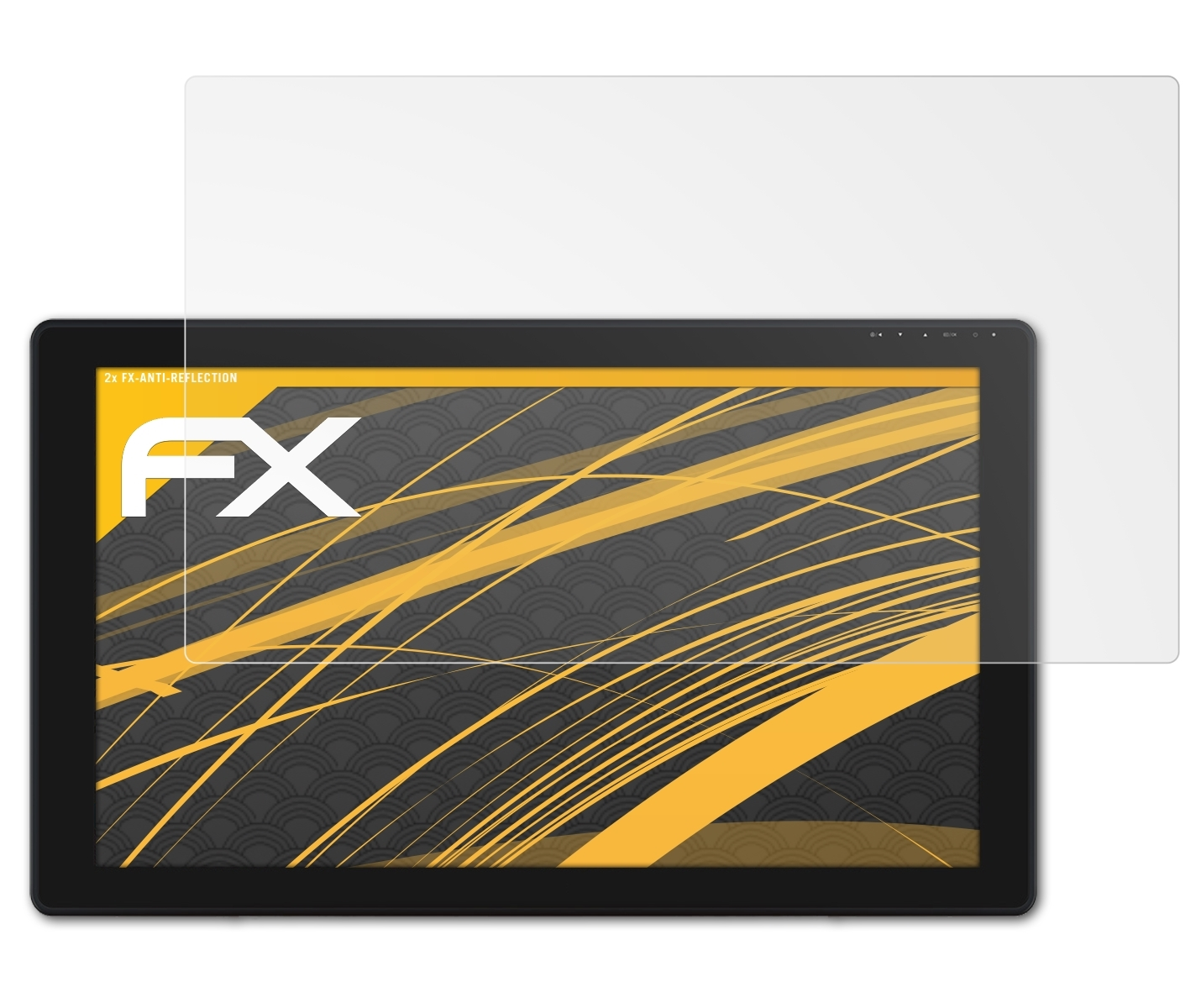 ATFOLIX 2x Displayschutz(für Kamvas Huion 24) FX-Antireflex