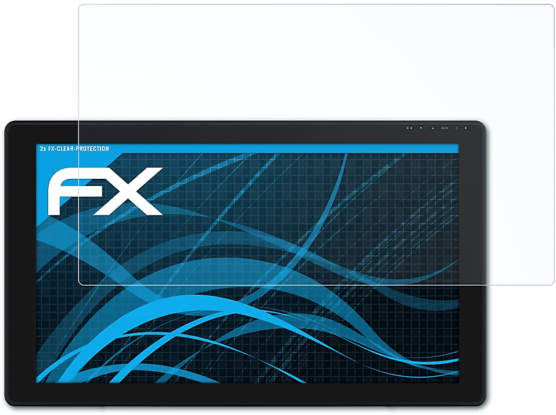 ATFOLIX 2x FX-Clear Displayschutz(für Huion Kamvas 24) | Tabletschutzfolien