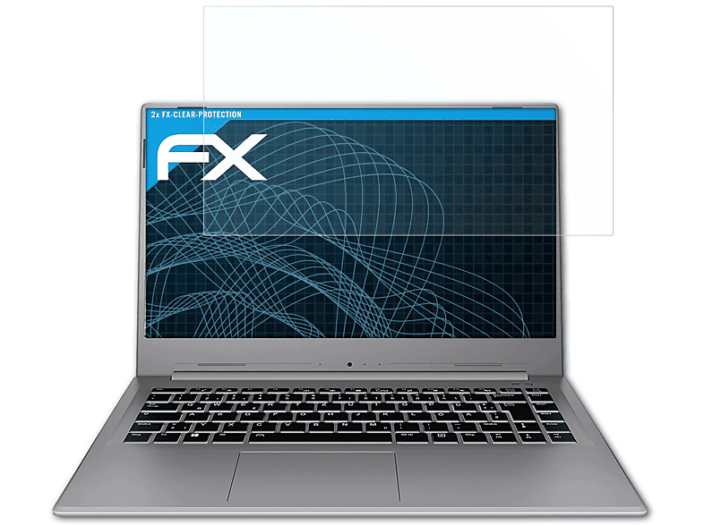 ATFOLIX 2x FX-Clear Displayschutz(für Medion P15651 (MD63865)) AKOYA