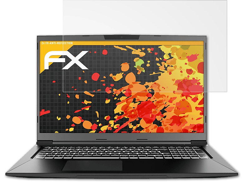 ATFOLIX 2x FX-Antireflex 17) Core Displayschutz(für XMG