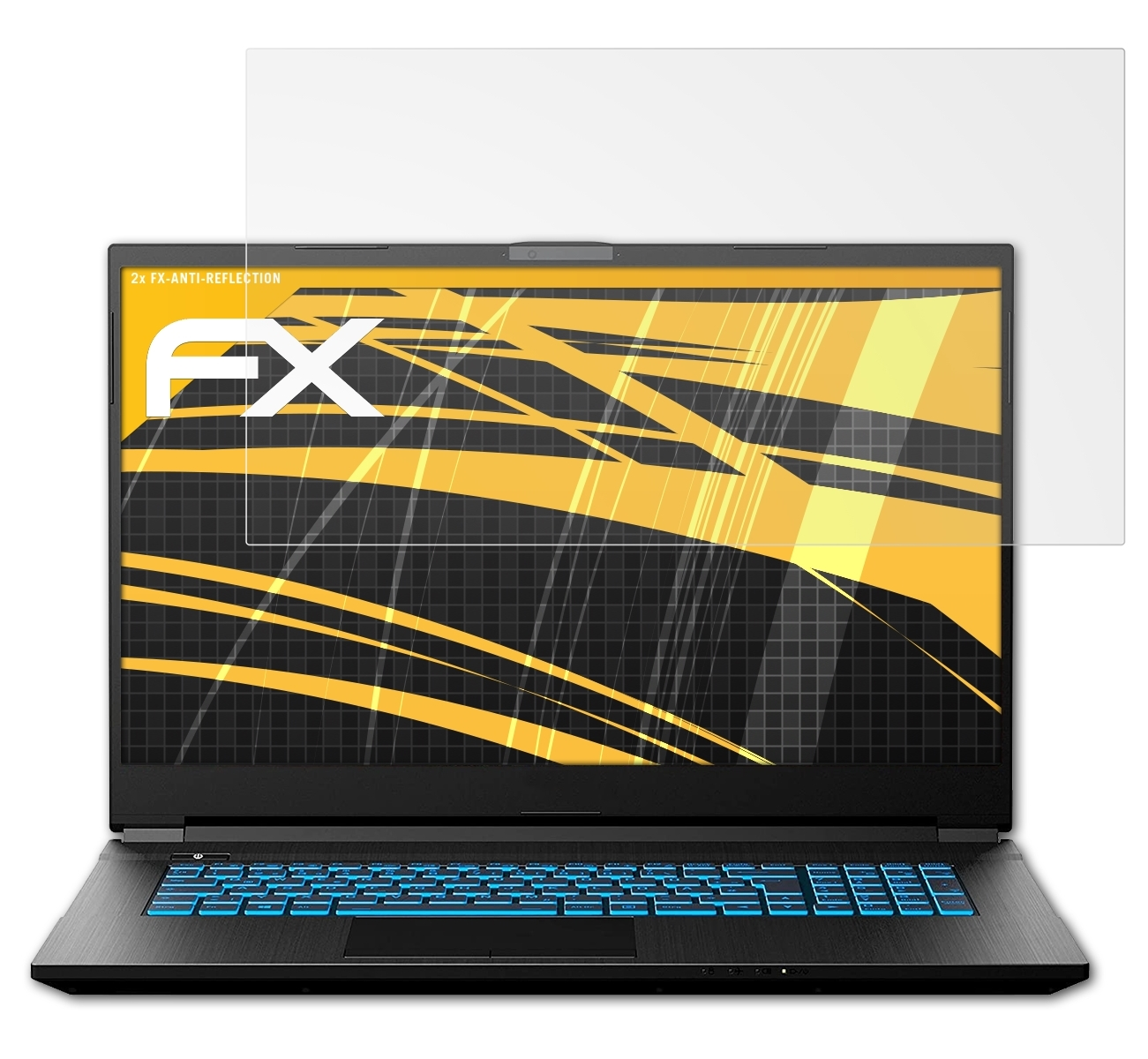 FX-Antireflex Medion Erazer Displayschutz(für E15 (MD62270)) ATFOLIX Defender 2x