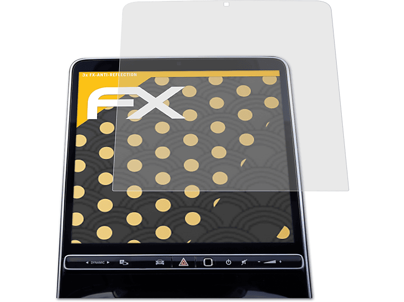 ATFOLIX 3x matt&stoßfest Displayschutz(für Mercedes-Benz MBUX W223 (2021 C-Klasse))