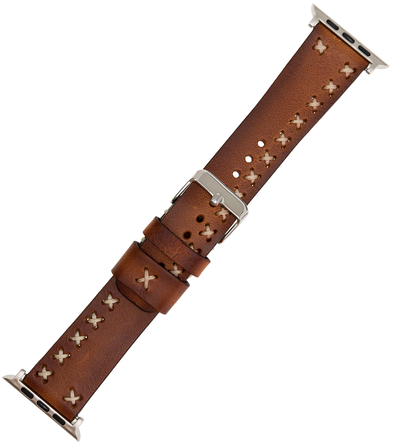 BURKLEY Vintage Leder Wechsel-Armband, Vorgängerversionen Apple Apple, und Sattelbraun alle Watch, 8 Series Ersatzband, der