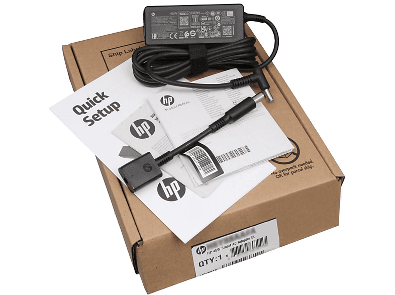 Watt HP Netzteil Adapter 45 854054-001 Original mit