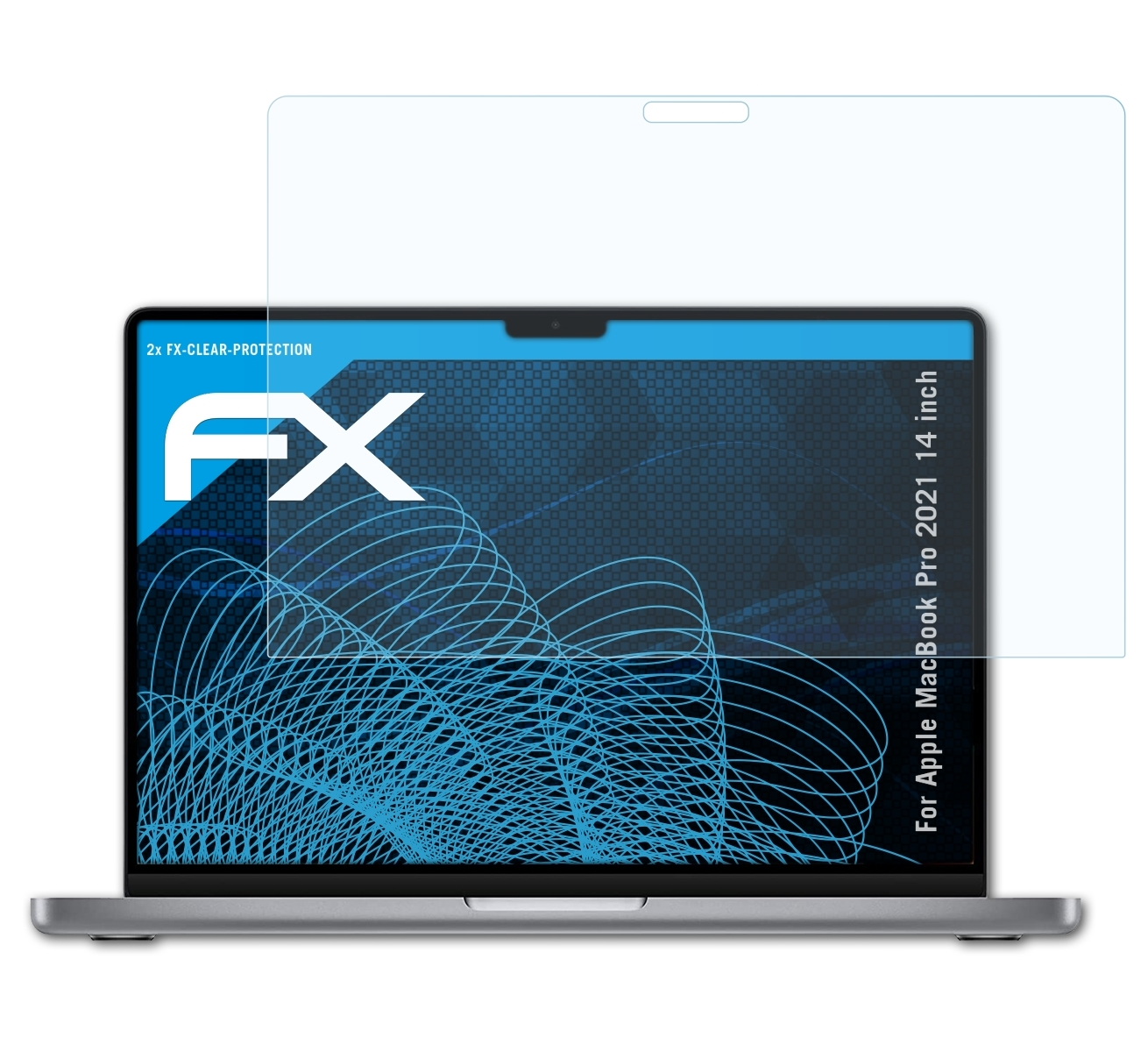 inch)) Displayschutz(für (14 Apple ATFOLIX klar&stoßfest MacBook 2021 Pro 2x