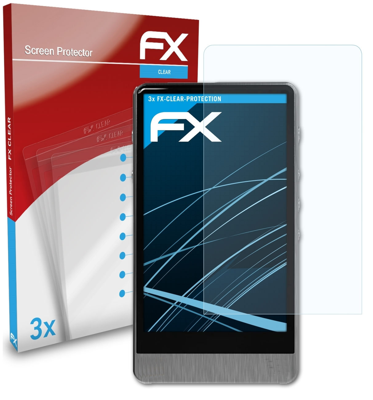 Pro) klar&stoßfest 3x ATFOLIX Displayschutz(für R6 HiBy