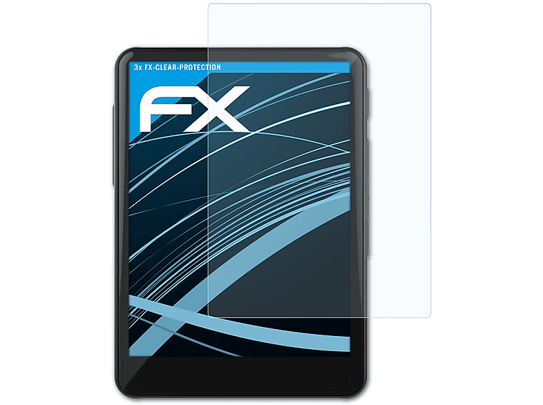 ATFOLIX 3x klar&stoßfest Displayschutz(für R3 HiBy Saber) Pro