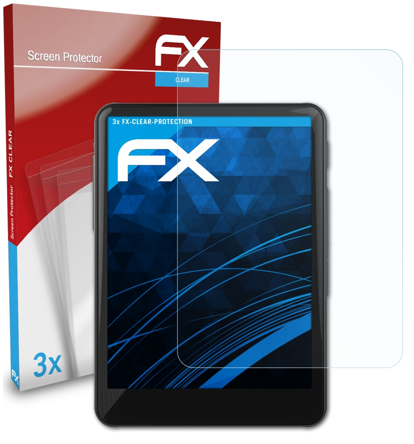 ATFOLIX 3x klar&stoßfest Displayschutz(für R3 HiBy Saber) Pro