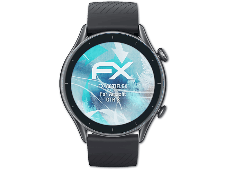ATFOLIX 3x klar&flexibel Displayschutz(für Amazfit GTR 3) | Smartwatch Schutzfolien & Gläser