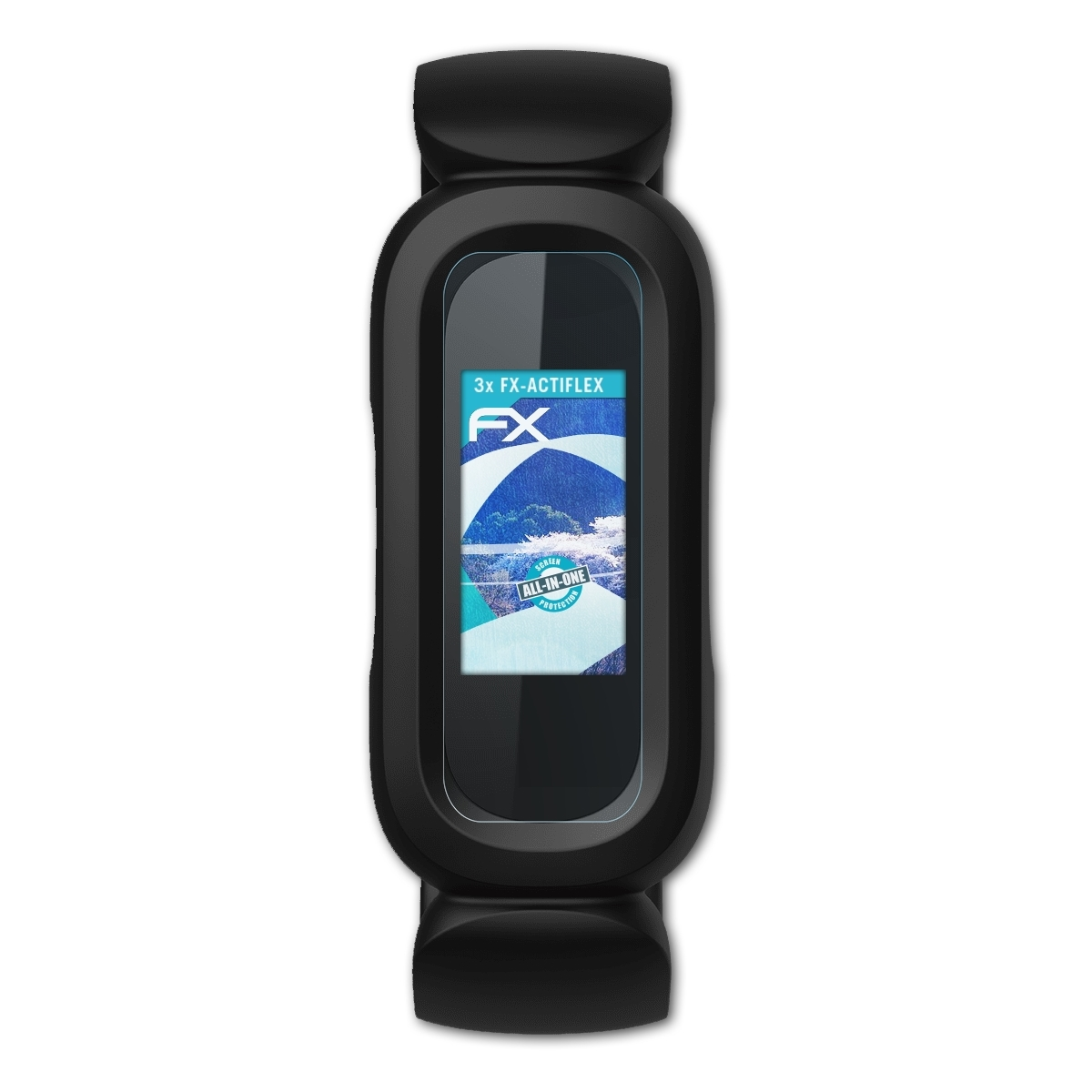 ATFOLIX 3x klar&flexibel Displayschutz(für Fitbit 3) Ace