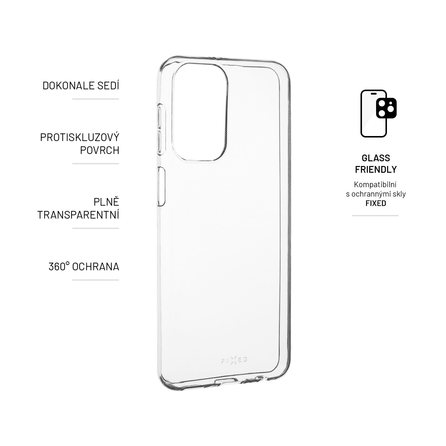 5G, Galaxy A23 Full Samsung, Transparent FIXTCC-923, FIXED Cover,