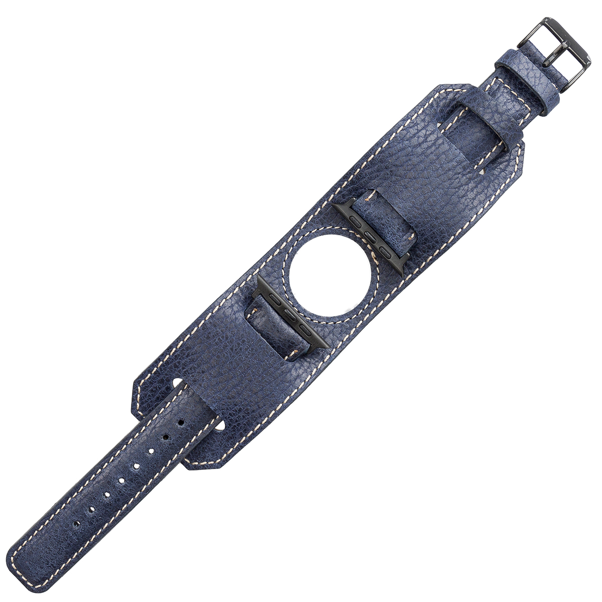 Apple, Series Leder Watch, und Marineblau der Vintage Vorgängerversionen alle BURKLEY Ersatzband, Apple Wechsel-Armband, 8 Cuff