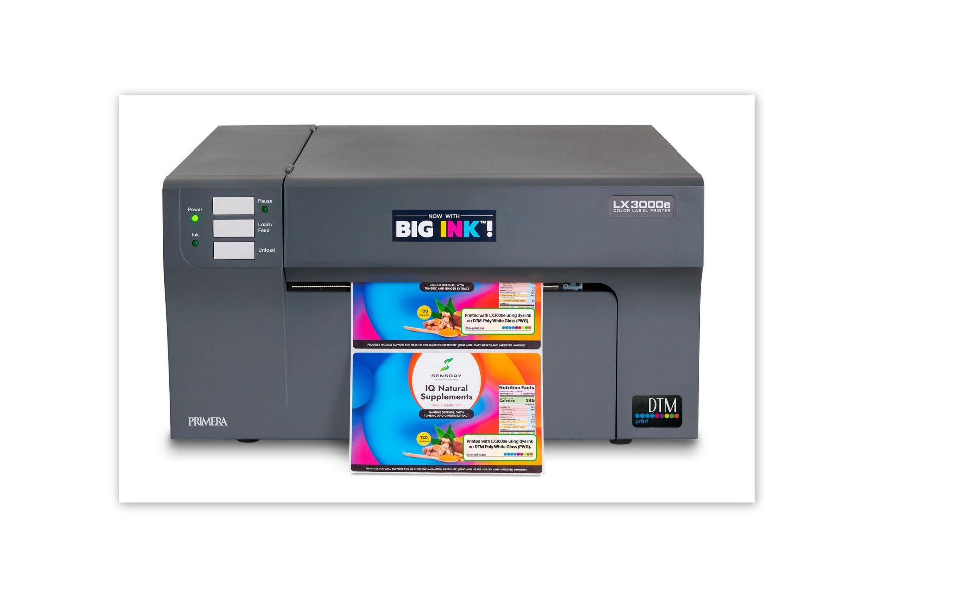Label Pigment-basierte DTM LX3000e Printer Color mit Vollfarb-Drucktechnologie Netzwerkfähig Label Pigment PRINT drei separaten Tintentanks(CMY) WLAN Inkjet Printer
