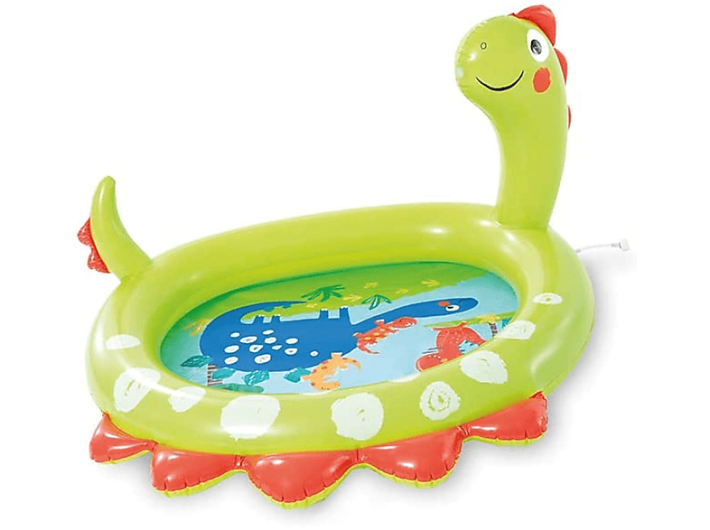 INTEX 58437NP Planschbecken Dinosaurier (119x109x66cm) mehrfarbig Wasserspiel