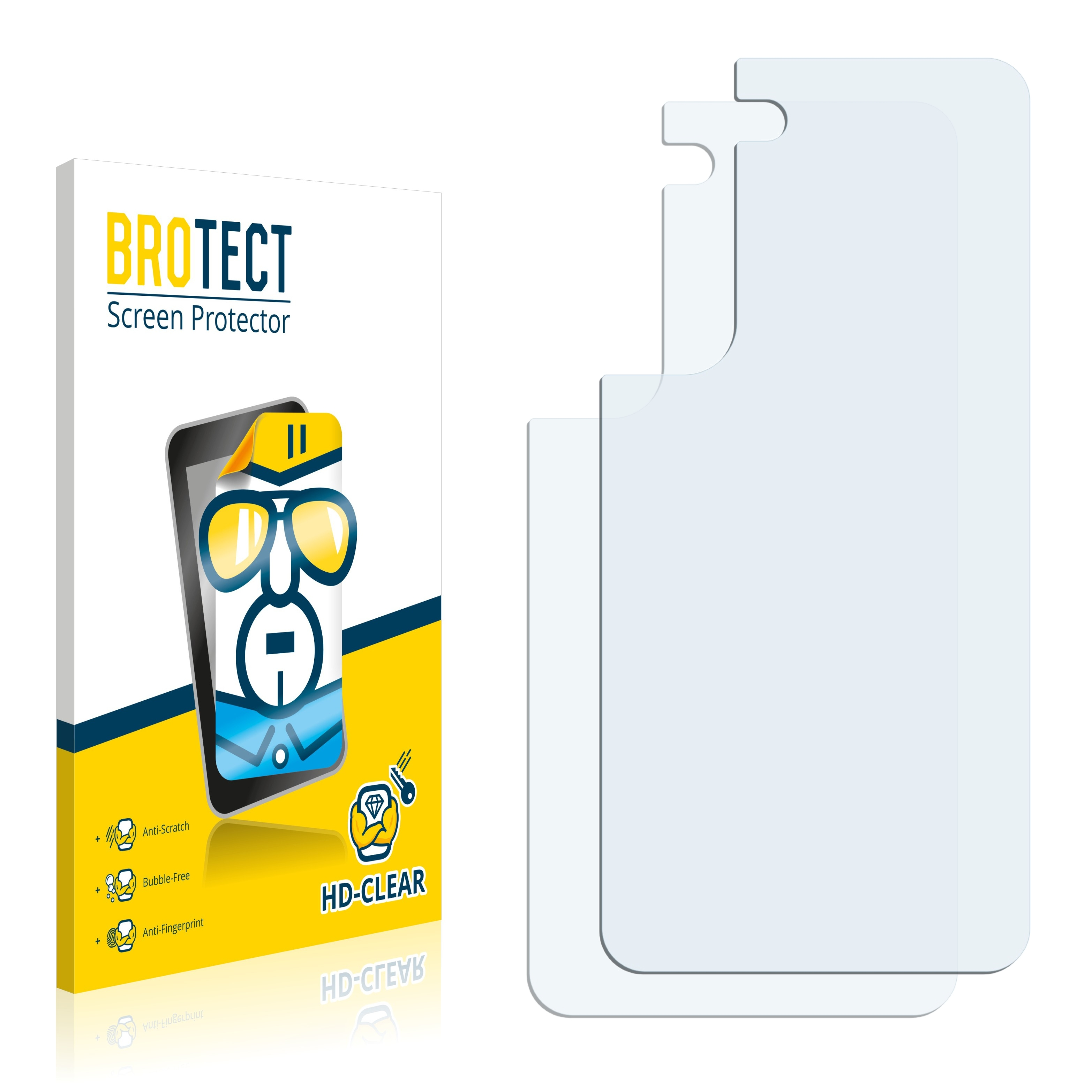 BROTECT 2x Schutzfolie(für Galaxy 5G) Samsung klare S22