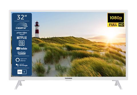 TELEFUNKEN SMART 32 cm, LED TV XF32SN550S-W 80 | TV) SATURN Full-HD, Zoll / (Flat,