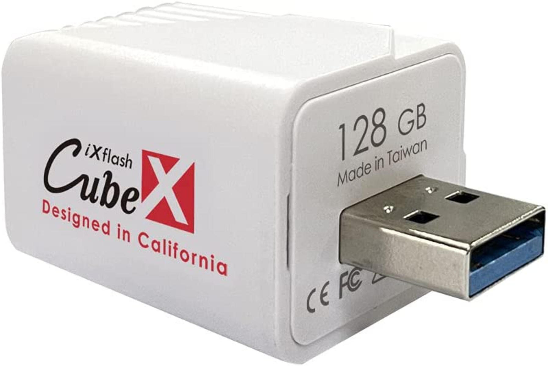 PIODATA iXflash Cube USB-A GB) 128 (Weiß