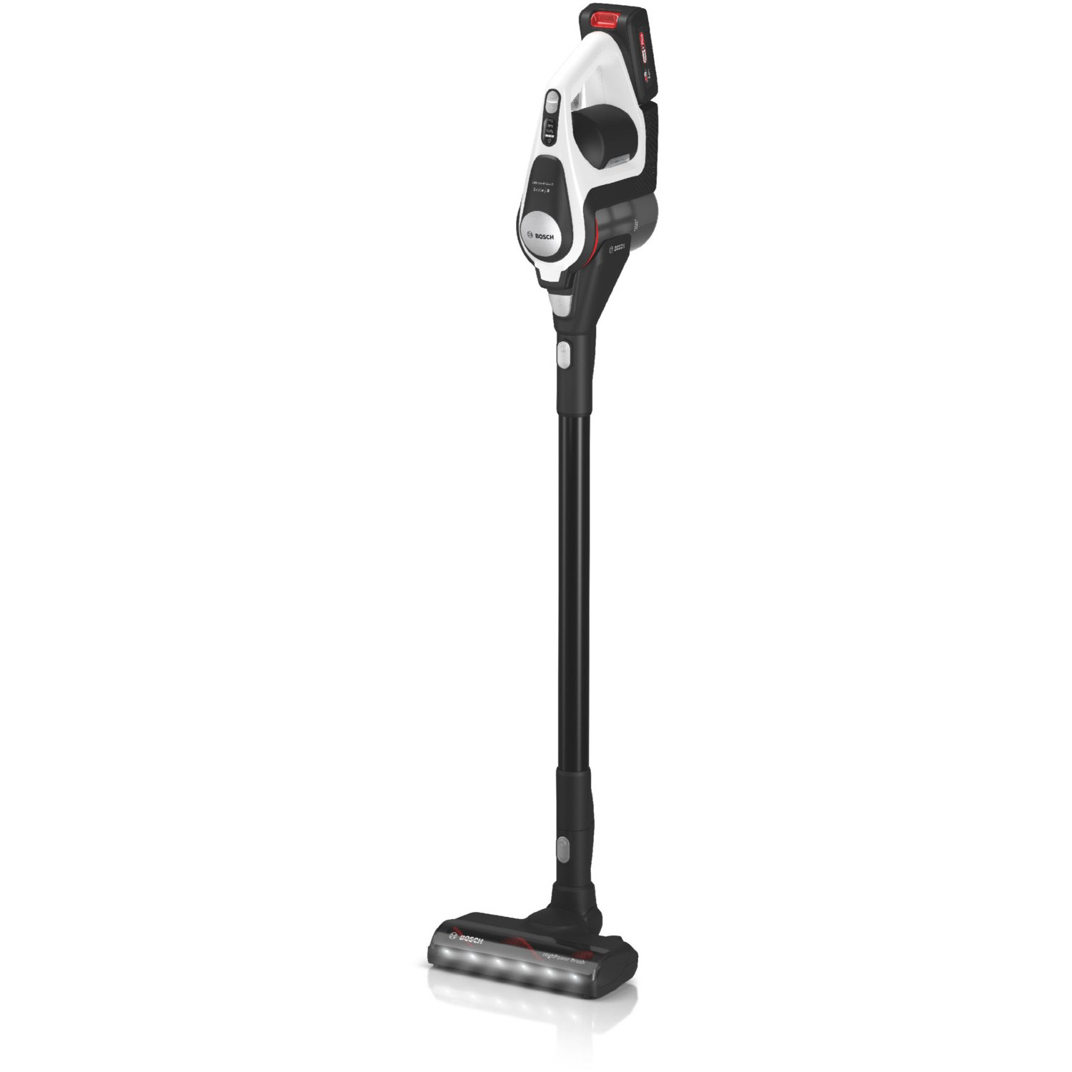 BOSCH BKS8214W Akkusauger Volt, Stielsauger, Weiss) mit 18 maximale Leistung: Stiel