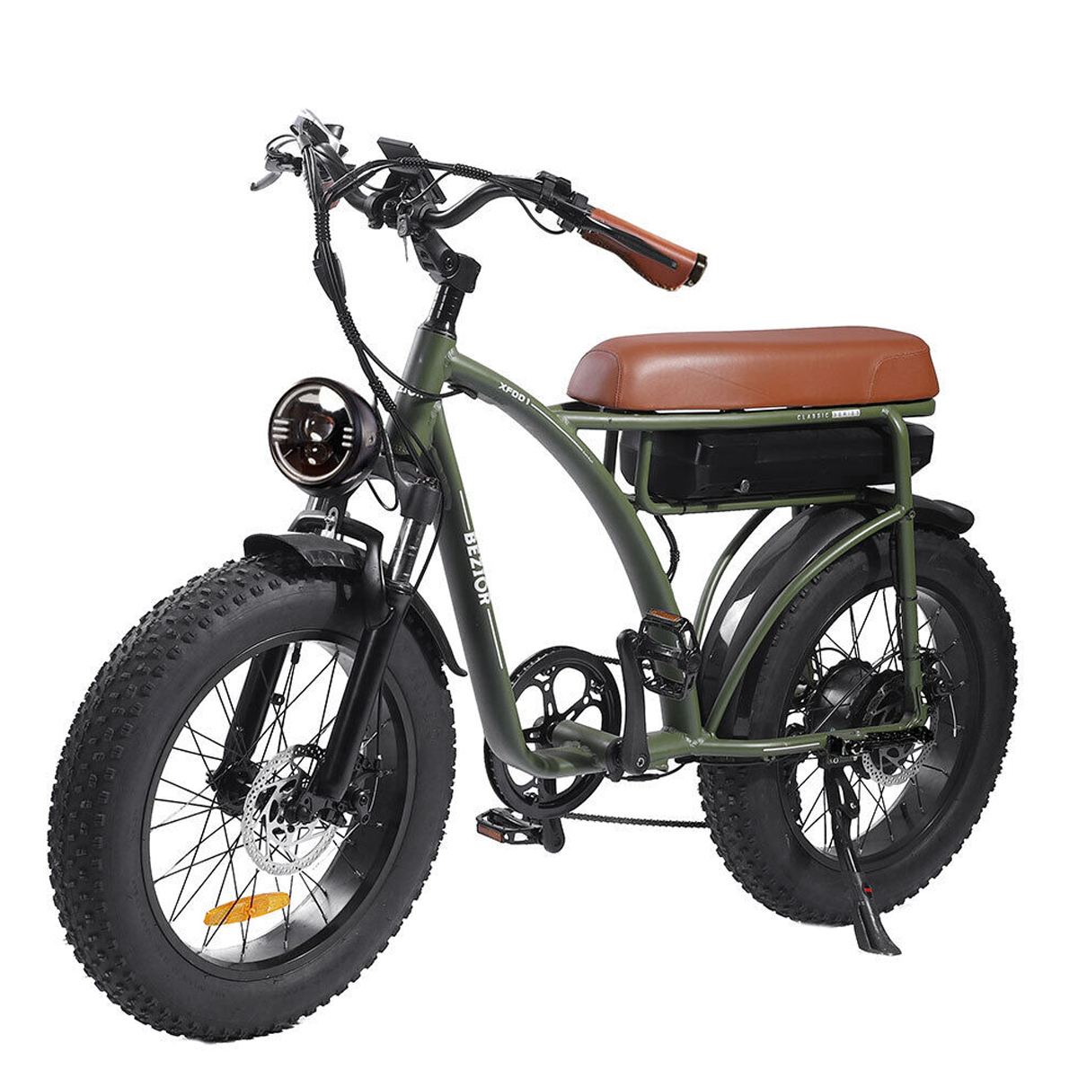 BEZIOR XF001-B All Terrain Bike 1000W, (Laufradgröße: Zoll, Schwarz) Unisex-Rad, 20 (ATB)