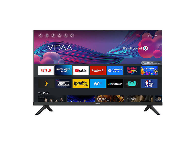 Telecomando sostitutivo Adatta per Hisense A4BG Smart TV 40A4DGCH 40A4EG 40A4FG 40A4GG 40A4HG 40A4EGCH 40A4BGTUK 40A4CGTUK 40A4EGTUK 40A4FGTUK EN2J30H
