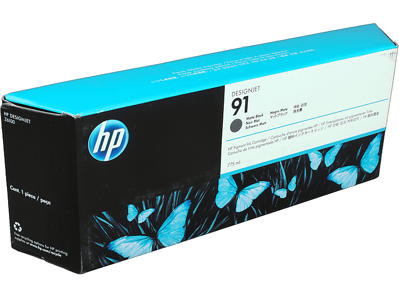 HP 91 Tinte matt schwarz