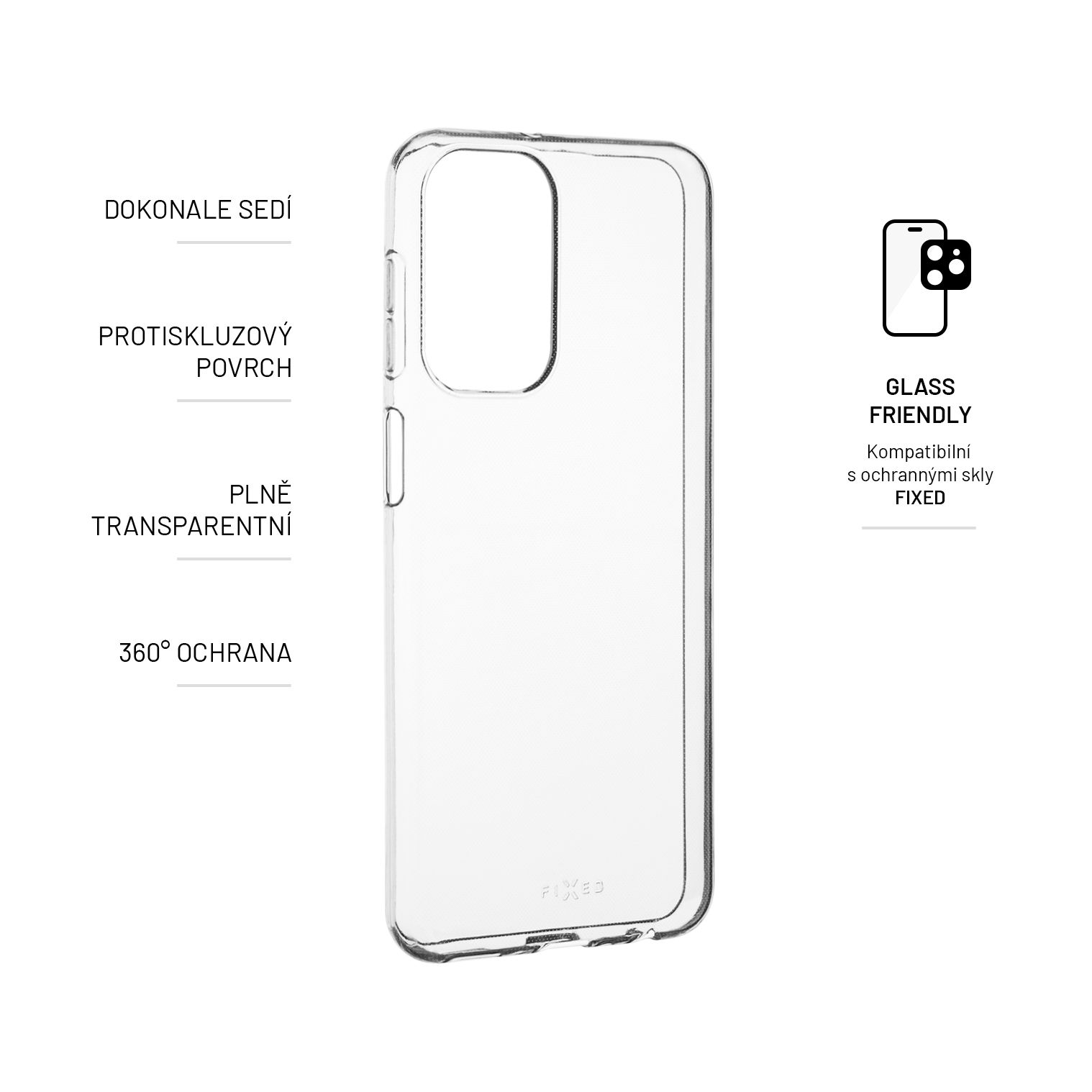 A23, Cover, Full Samsung, FIXED FIXTCC-934, Transparent Galaxy