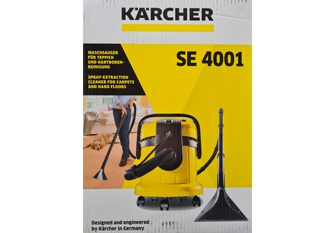 Kärcher SE 4001 4 L Aspiradora de tambor Seca y húmeda 1400 W Bolsa para el  polvo amarillo/Negro, 1400 W, Aspiradora de tambor, Seca y húmeda, Bolsa  para el polvo, 4 L, 73 dB, Minorista