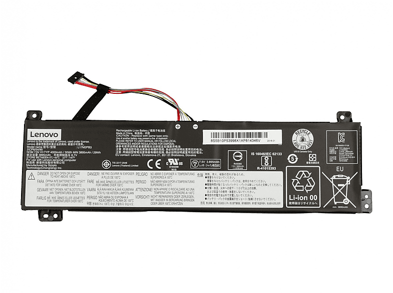 Li-Polymer mAh Original Volt, 5B10R32998 LENOVO 4000 7.5 Akku,