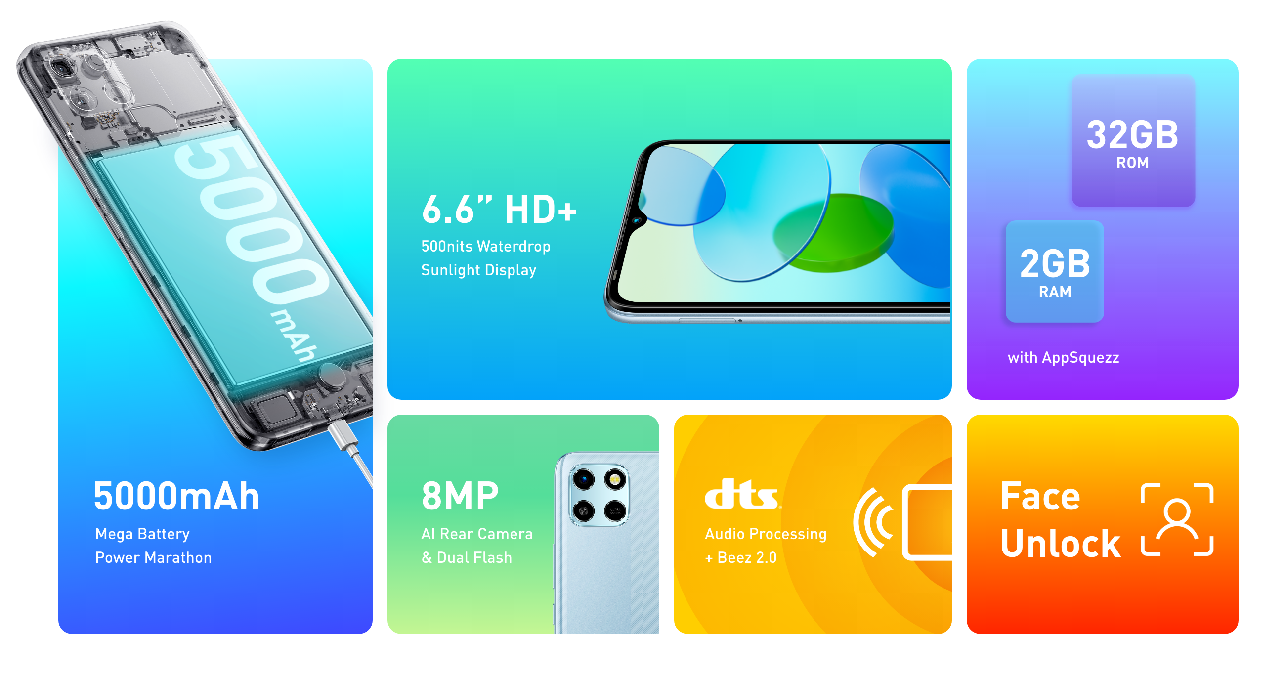 INFINIX Smart 6 HD 32 GB Blau Dual SIM