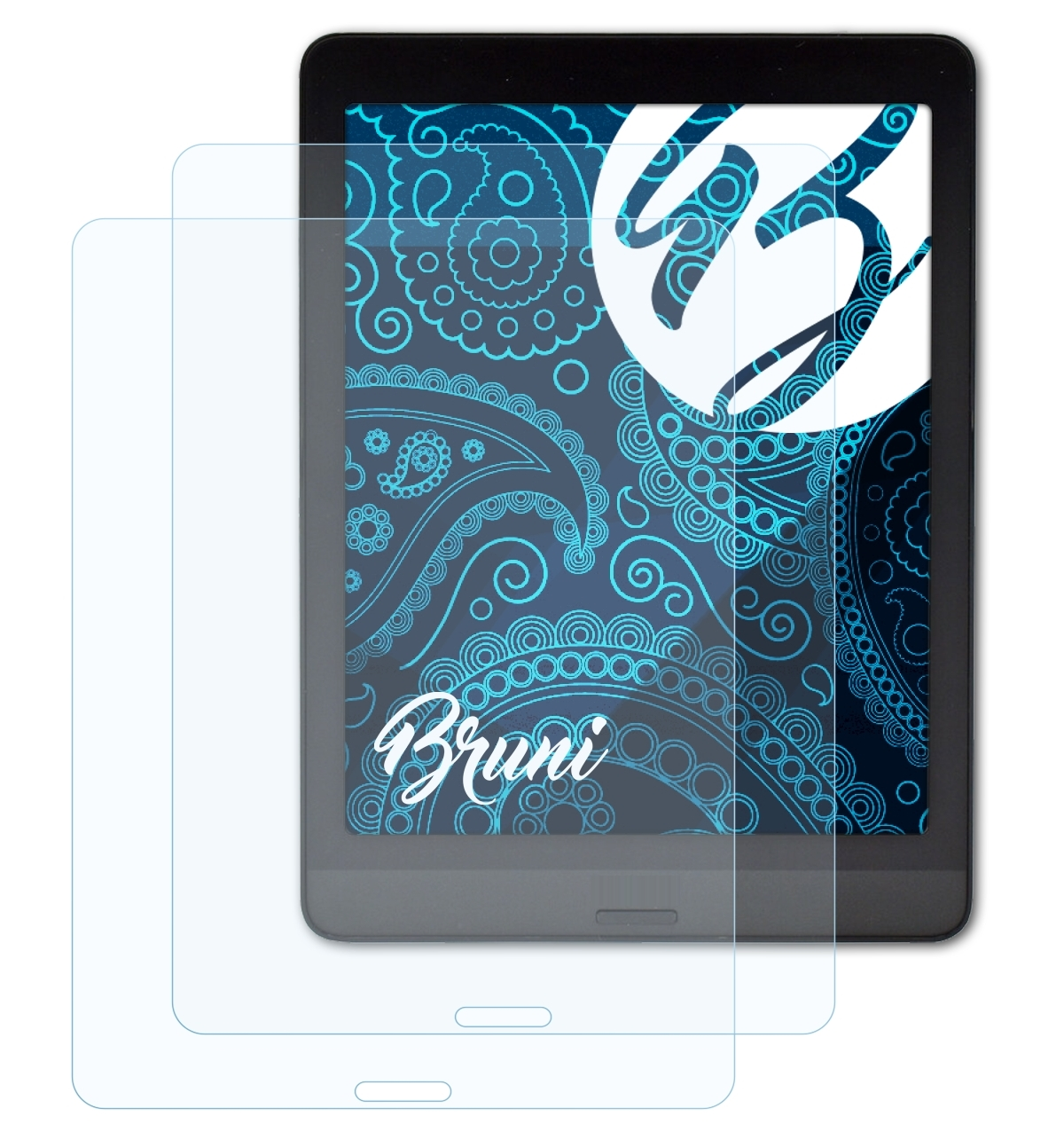 BRUNI 2x Basics-Clear 2) Kon-Tiki Schutzfolie(für BOOX