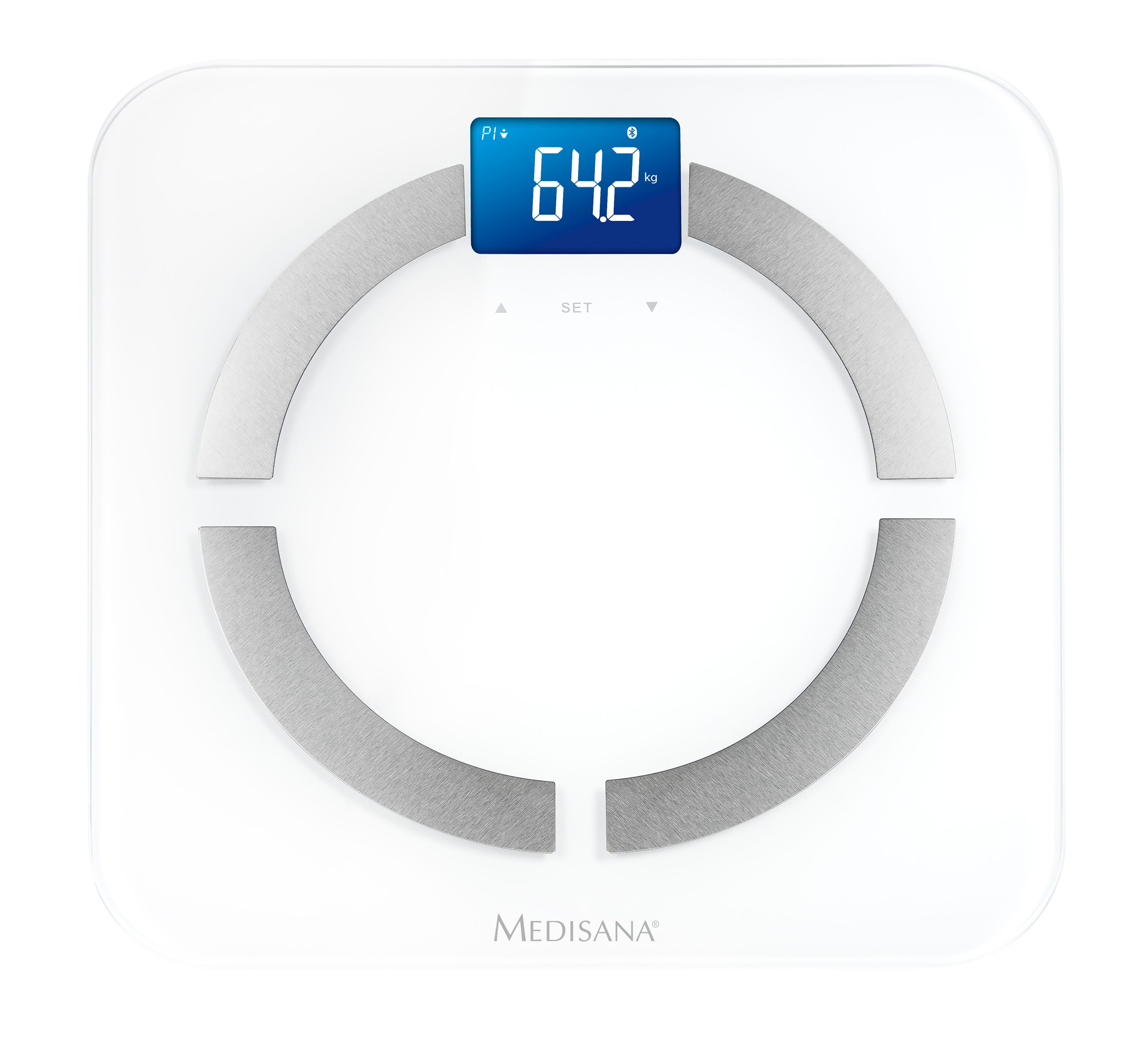 Báscula analítica - BS 430 connect báscula de baño analítica con Bluetooth MEDISANA, Blanco