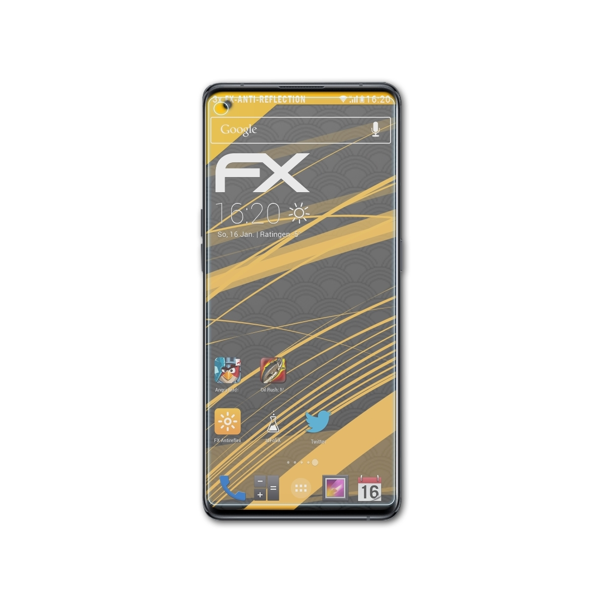 ATFOLIX 3x FX-Antireflex Displayschutz(für Oppo Find X5)