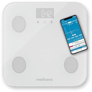 Báscula de baño - MEDISANA 40501, 180 kg, Blanco