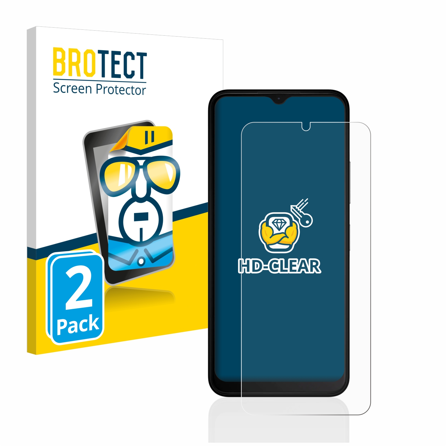 BROTECT 2x klare Schutzfolie(für C22) Nokia