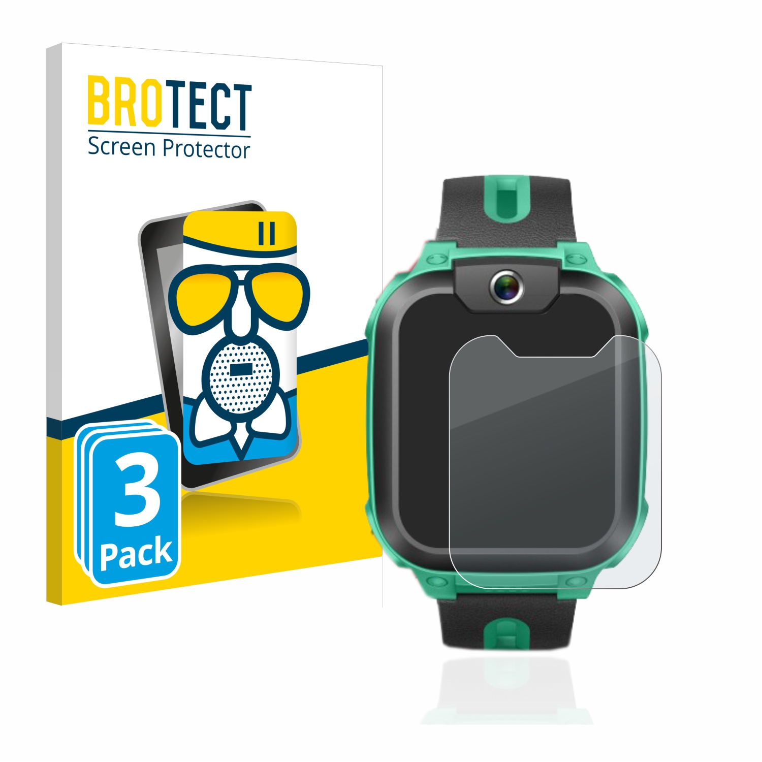 BROTECT 3x Airglass matte Watch Z1) Phone Schutzfolie(für Imoo