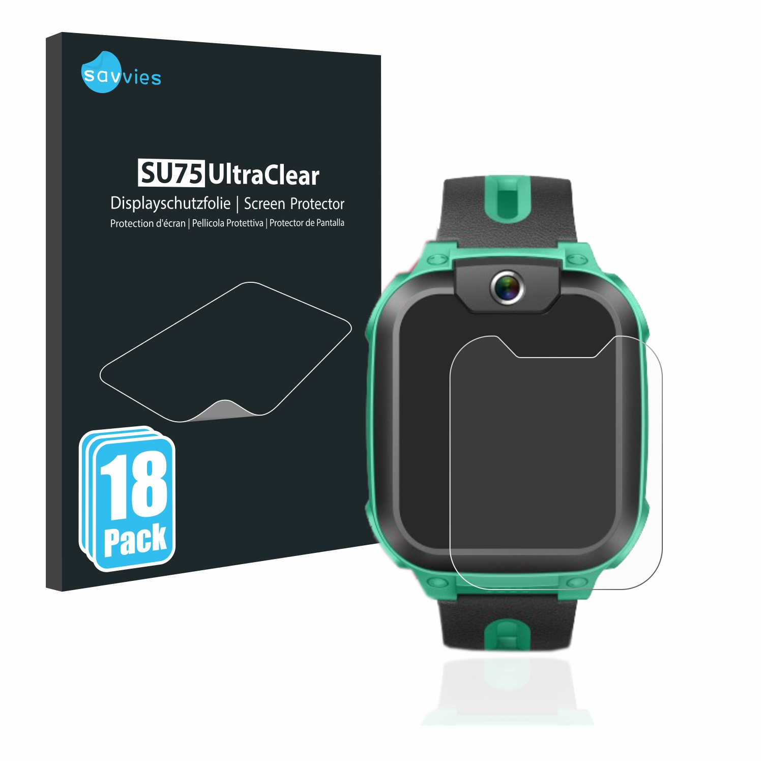 Z1) Phone Schutzfolie(für 18x SAVVIES klare Watch Imoo