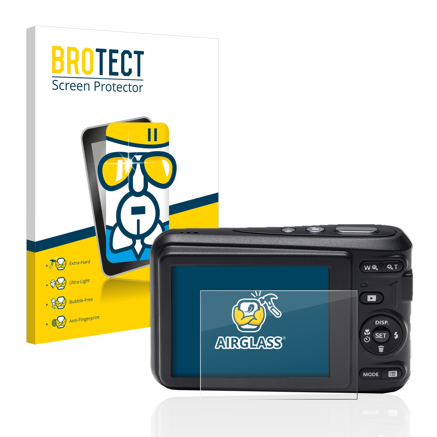 BROTECT Airglass klare Schutzfolie(für FZ43) Kodak Pixpro