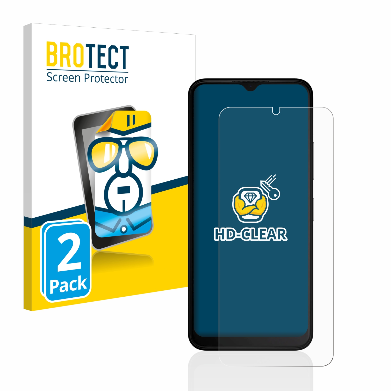 Nokia C32) 2x klare BROTECT Schutzfolie(für