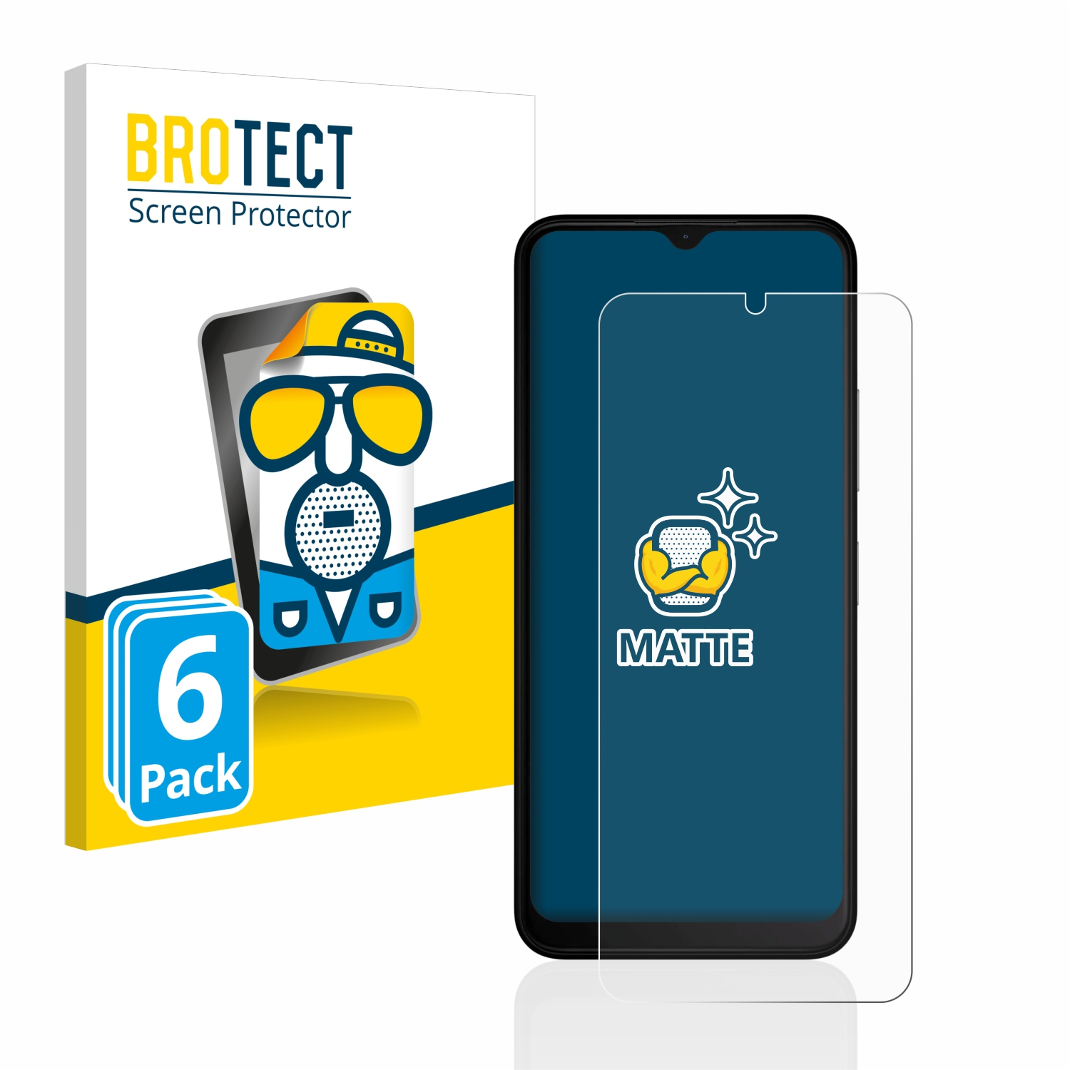 BROTECT 6x matte Schutzfolie(für Nokia C32)