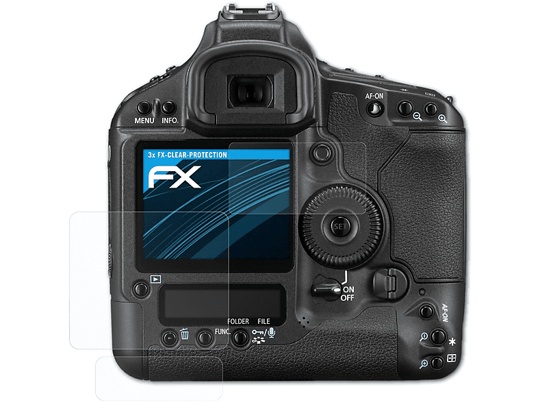 ATFOLIX 3x FX-Clear Displayschutz(für Canon EOS 1Ds Mark III)