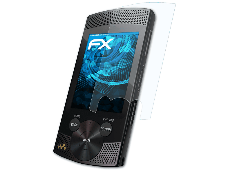 ATFOLIX 3x FX-Clear Displayschutz(für Sony Walkman NWZ-S544)