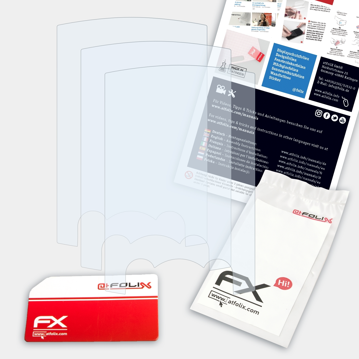 ATFOLIX 3x FX-Clear NWZ-S544) Walkman Displayschutz(für Sony