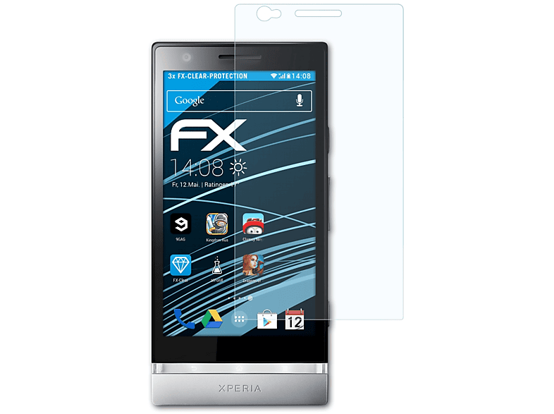 P) Sony Xperia 3x FX-Clear ATFOLIX Displayschutz(für