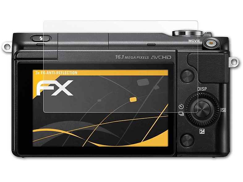 FX-Antireflex ATFOLIX Displayschutz(für NEX-3N) 3x Sony