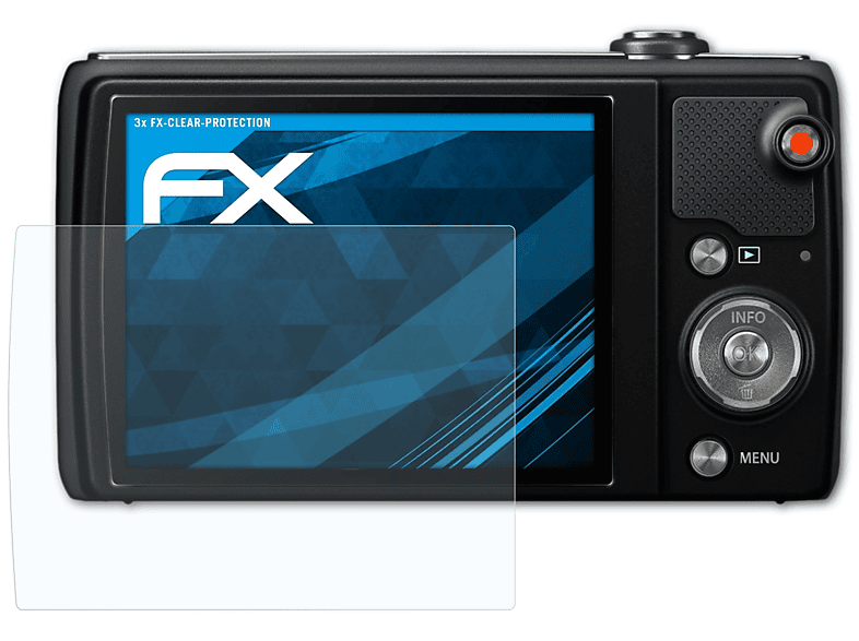 ATFOLIX 3x FX-Clear Displayschutz(für Olympus VR-370)