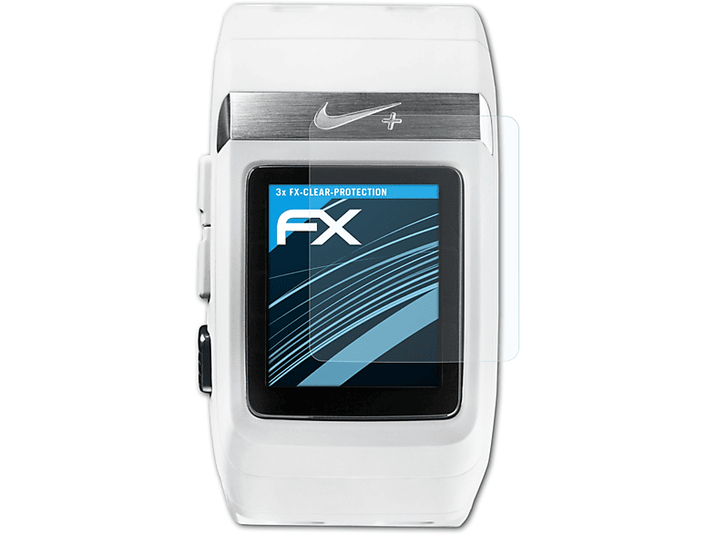 ATFOLIX 3x FX-Clear SportWatch Displayschutz(für GPS) TomTom